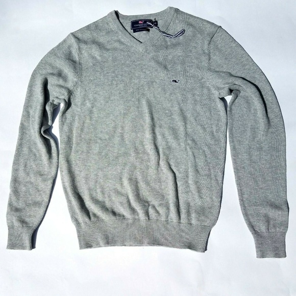 New Vineyard Vines Cotton Cashmere V neck Sweater - Picture 1 of 4